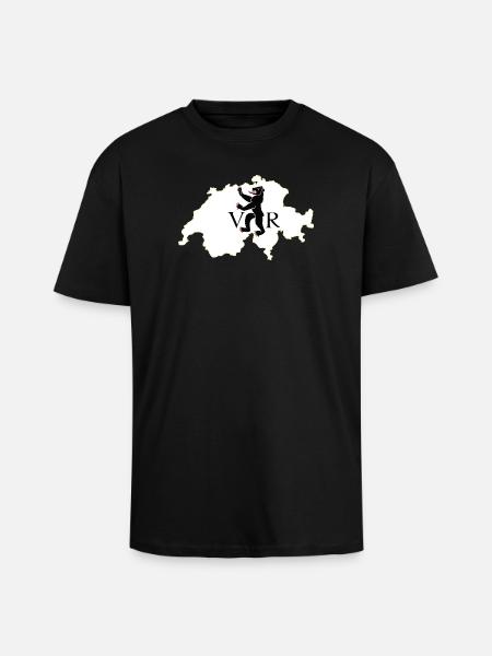 Appenzell Ausserrhoden Schweiz - Oversized Heavyweight Unisex T-Shirt - Schwarz