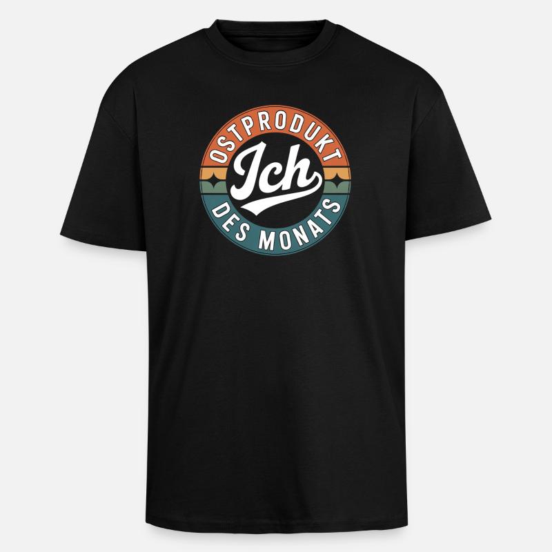 Ostalgie DDR Ostdeutsche Ostdeutscher Geschenkidee - Oversized Heavyweight Unisex T-Shirt - Schwarz