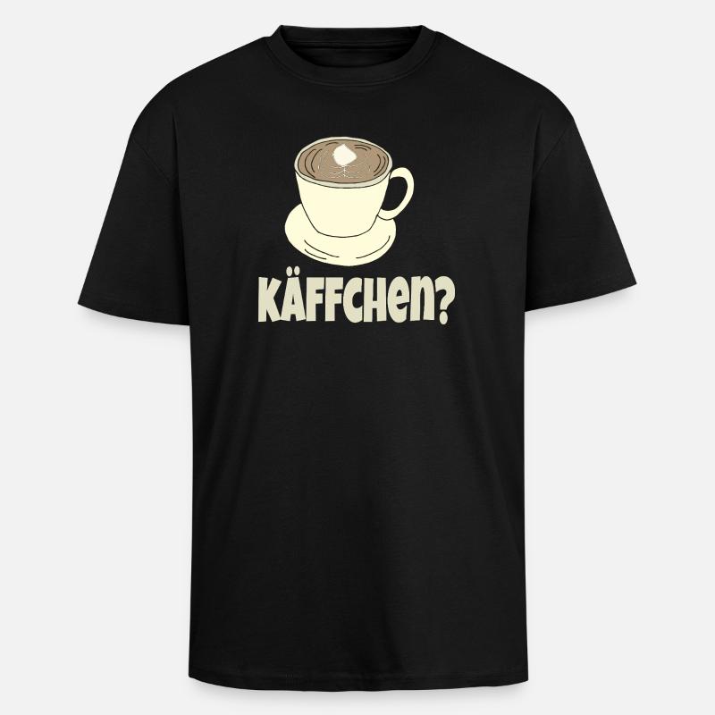 kaffeetasse kaeffchen - Oversized Heavyweight Unisex T-Shirt - Schwarz