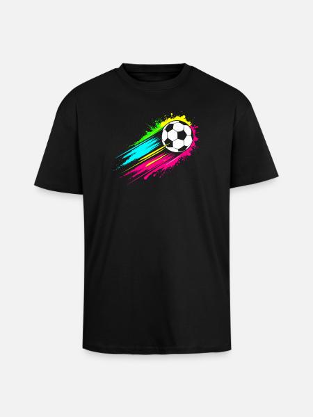 Soccer - Unisex Oversized Heavyweight T-shirt - black