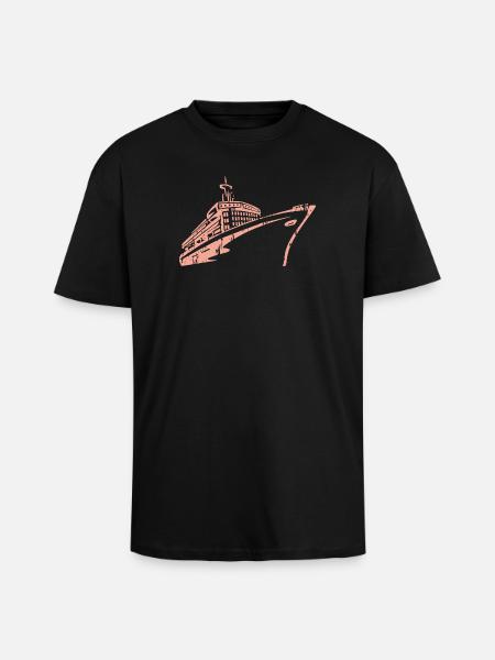 Cruise Ship Cruise Ship Luxury - Unisex Oversized Heavyweight T-shirt - black