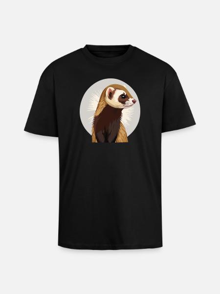 Candace Mascot in Funny Form - Unisex Oversized Heavyweight T-shirt - black
