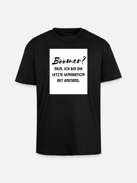 Génération avec style - T-shirt unisexe oversize épais - noir
