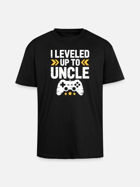 T-shirt Oncle Réalisation de jeu - T-shirt unisexe oversize épais - noir
