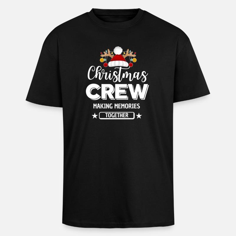 Équipage de Noël, Épouser Noël - T-shirt unisexe oversize épais - noir