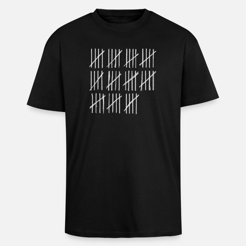 Trending Creative Counting - Unisex Oversized Heavyweight T-shirt - black