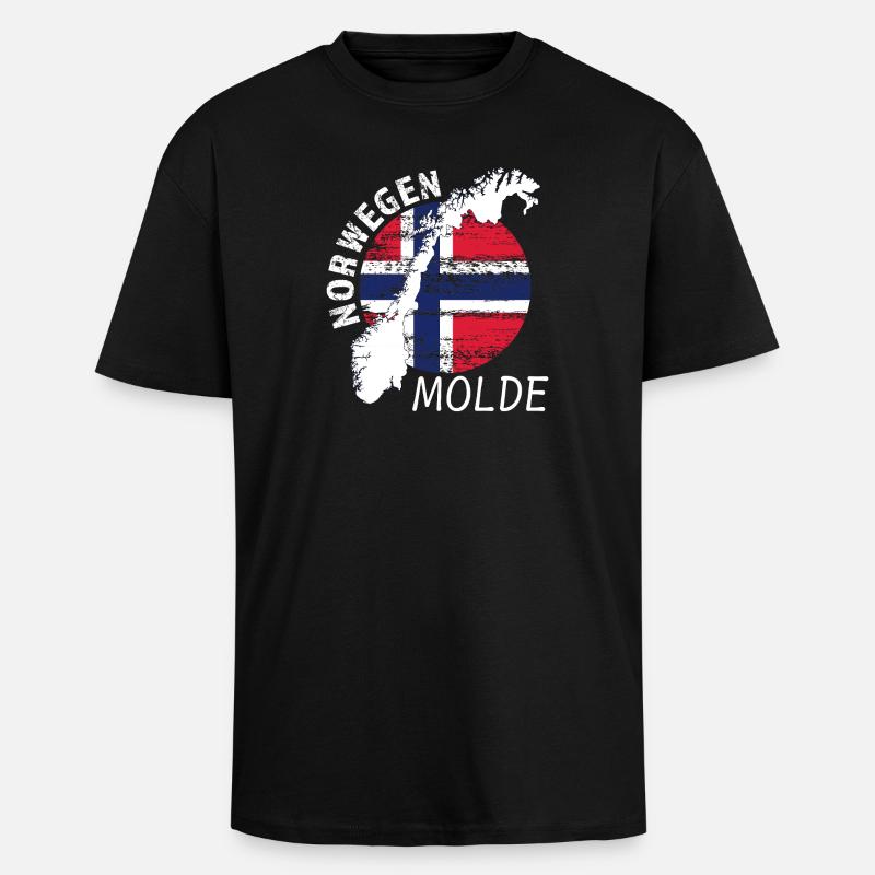 Molde - Oversized Heavyweight Unisex T-Shirt - Schwarz