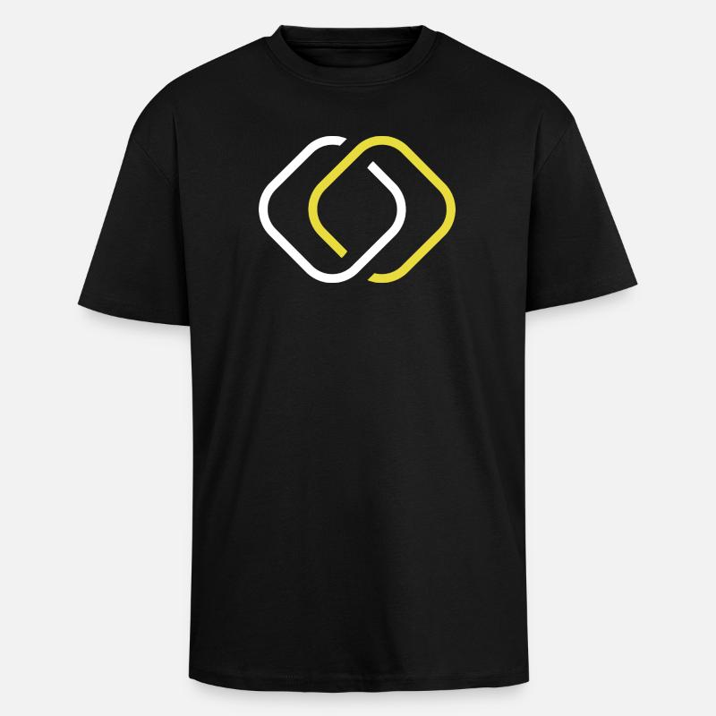 Logo PixB - Oversized Heavyweight Unisex T-Shirt - Schwarz