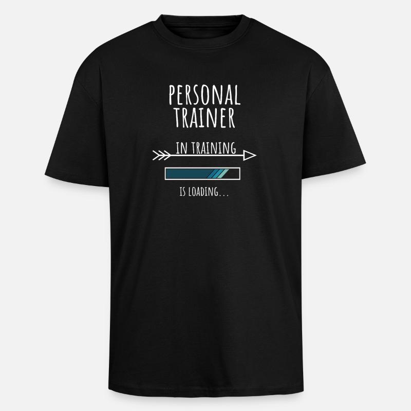 Personal Trainer Gift Profession Training - Unisex Oversized Heavyweight T-shirt - black