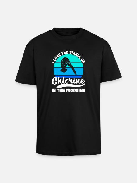 Diving diving board - Unisex Oversized Heavyweight T-shirt - black