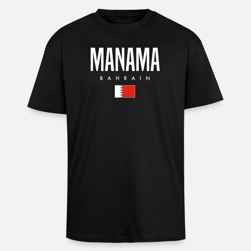 Manama Bahrain - Oversized Heavyweight Unisex T-Shirt - Schwarz