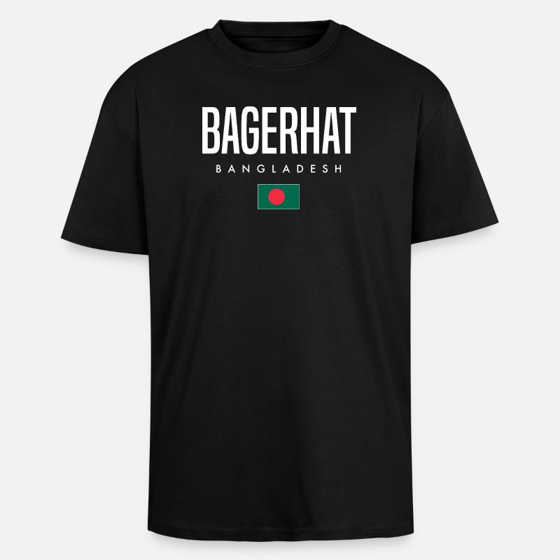 Bagerhat Bangladesch - Oversized Heavyweight Unisex T-Shirt - Schwarz