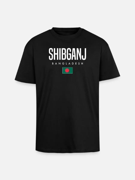 Shibganj Bangladesh - Unisex Oversized Heavyweight T-shirt - black