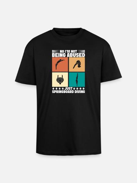 Plongeoir - T-shirt unisexe oversize épais - noir
