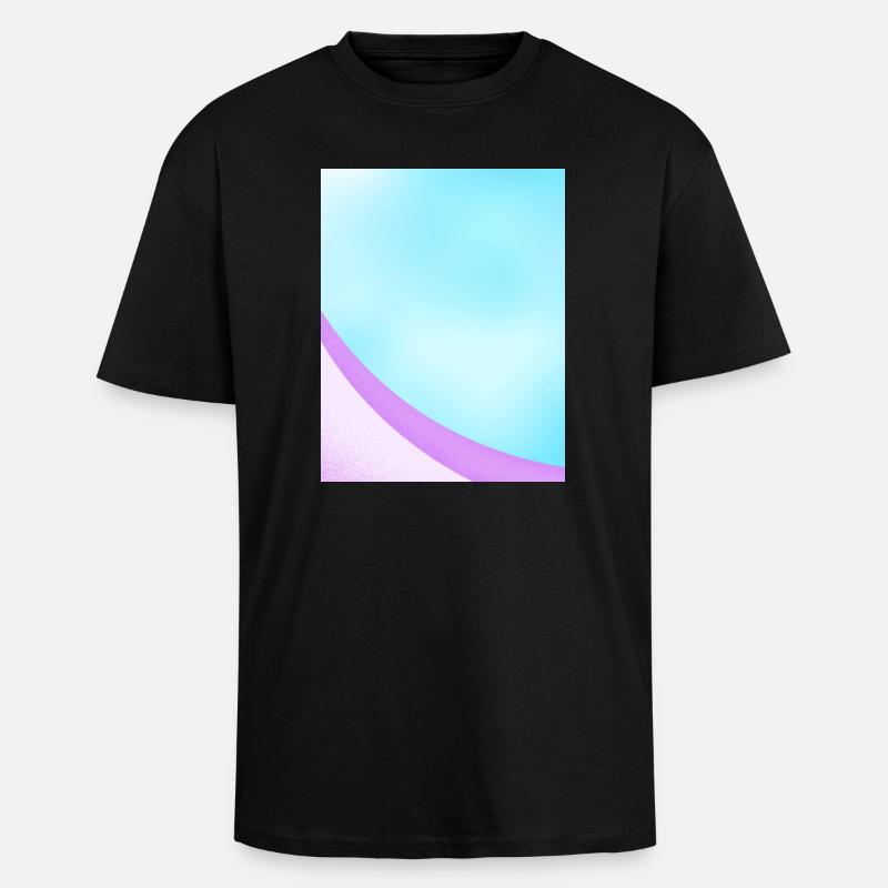 Abstract Pastel Gradient Design - Unisex Oversized Heavyweight T-shirt - black