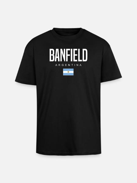 Banfield Argentinien Argentinier - Oversized Heavyweight Unisex T-Shirt - Schwarz