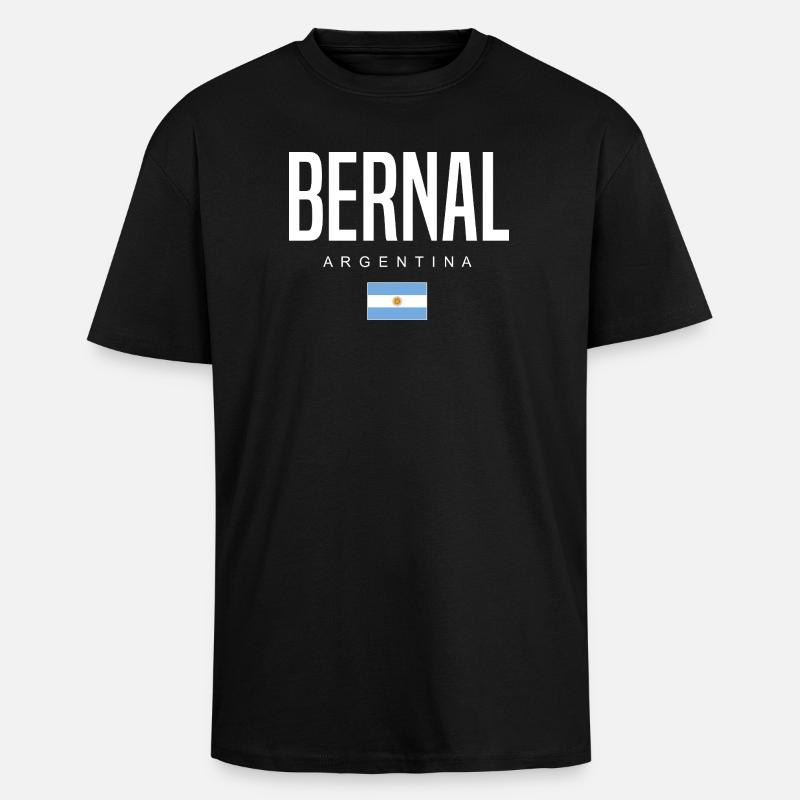 Bernal Argentinien Argentinier - Oversized Heavyweight Unisex T-Shirt - Schwarz