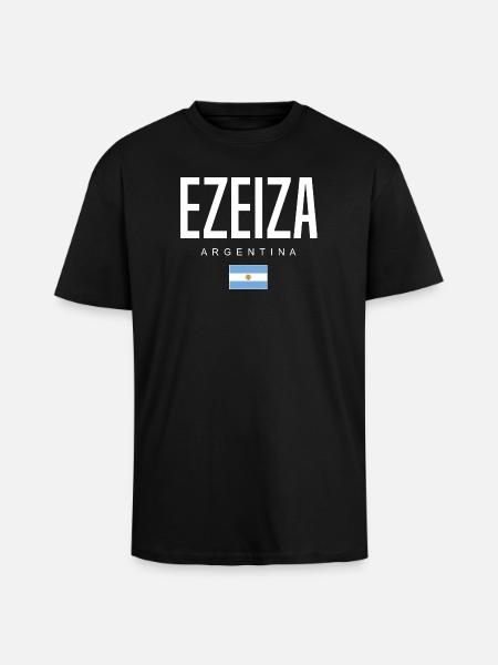 Ezeiza Argentina Argentinian - Unisex Oversized Heavyweight T-shirt - black