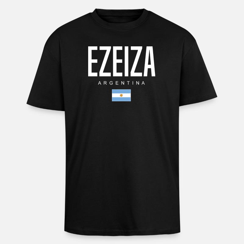 Ezeiza Argentinien Argentinier - Oversized Heavyweight Unisex T-Shirt - Schwarz