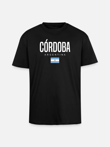 Córdoba Argentina Argentinian - Unisex Oversized Heavyweight T-shirt - black