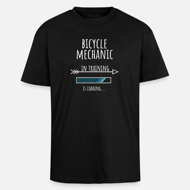 Gift Profession Training Bicycle Mechanic - Unisex Oversized Heavyweight T-shirt - black