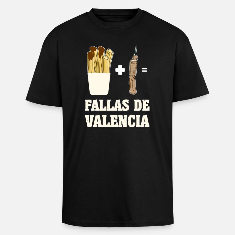 Chœur Pyro des Fallas - T-shirt unisexe oversize épais - noir