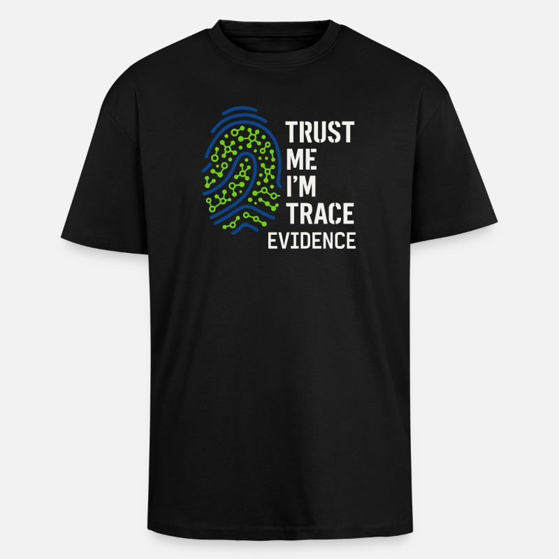 Forensic Chemist Crime Lab Toxicology - Unisex Oversized Heavyweight T-shirt - black