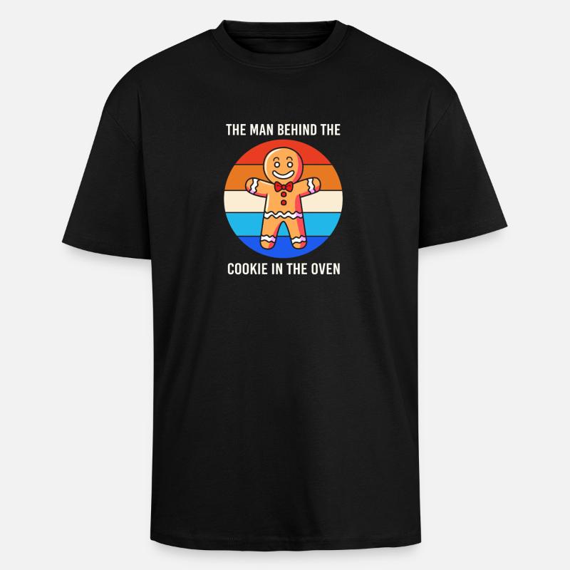 Futuri papà - T-shirt unisex oversize pesante - nero