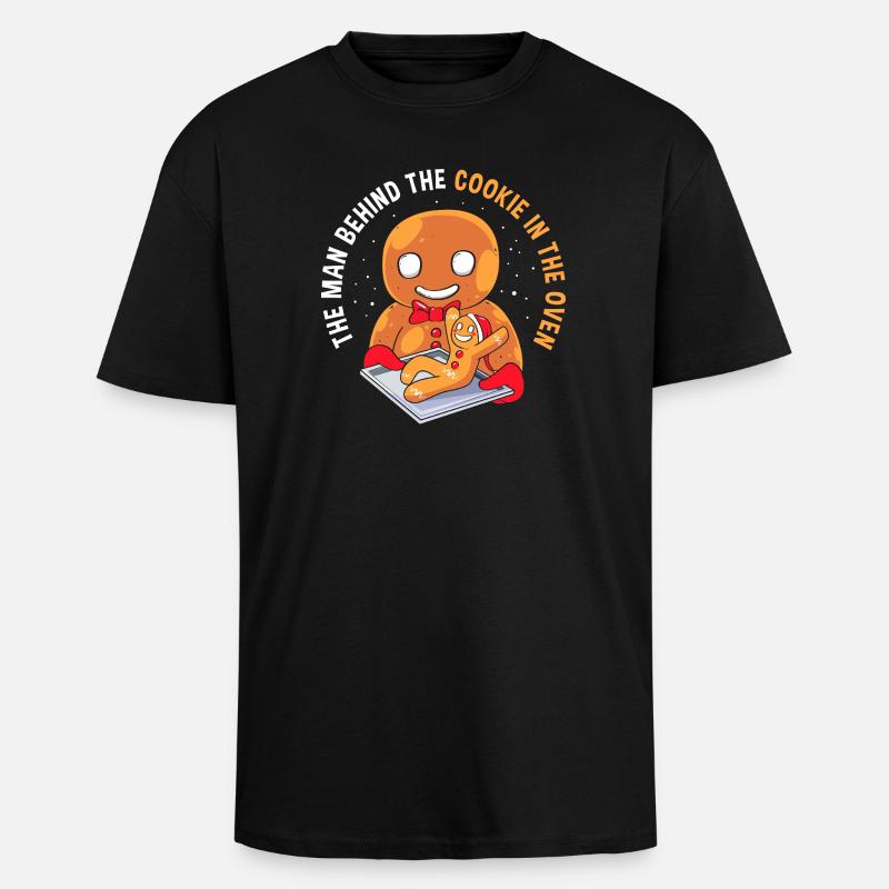 Werdende Väter Werdender Papa - Oversized Heavyweight Unisex T-Shirt - Schwarz