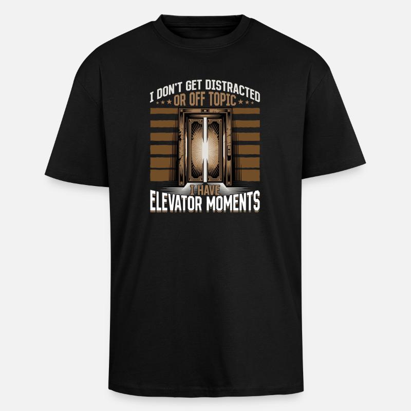Elevator toddler & kids - Oversized Heavyweight Unisex T-Shirt - Schwarz