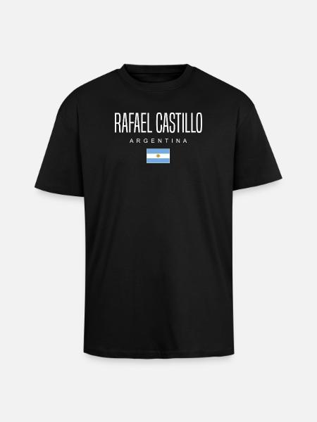 Rafael Castillo Argentina Argentinian - Unisex Oversized Heavyweight T-shirt - black