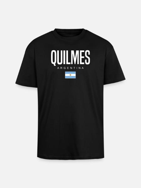 Quilmes Argentinien Argentinier - Oversized Heavyweight Unisex T-Shirt - Schwarz