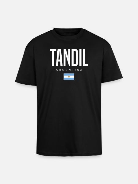 Tandil Argentina Argentinian - Unisex Oversized Heavyweight T-shirt - black