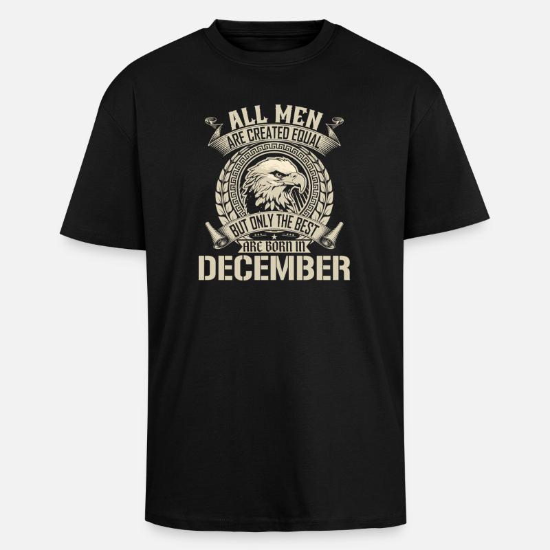 December Eagle Unity Design - Unisex Oversized Heavyweight T-shirt - black