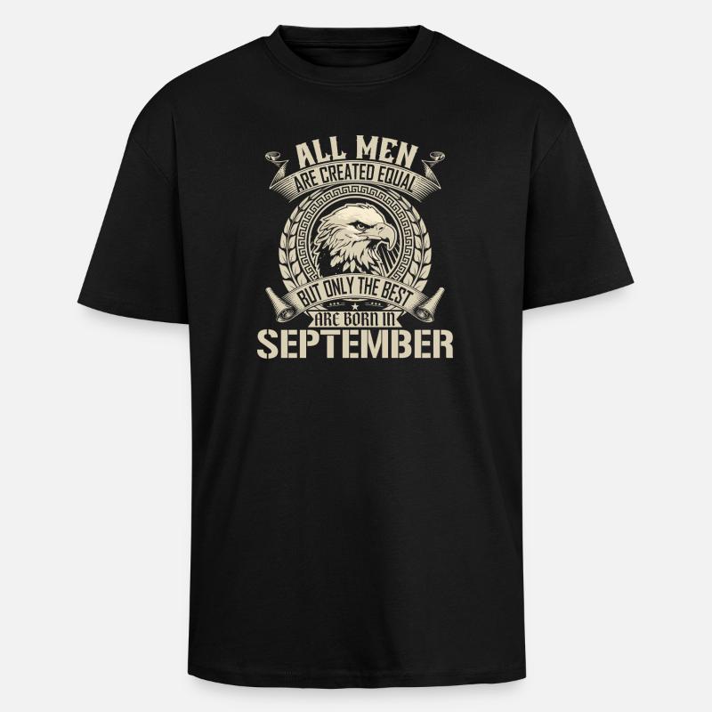 September Eagle Unity Design - Oversized Heavyweight Unisex T-Shirt - Schwarz