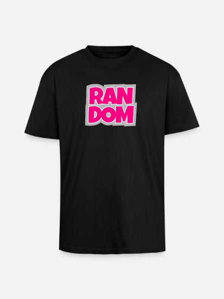 Random - chaotic and absolutely trendy. - Unisex Oversized Heavyweight T-shirt - black
