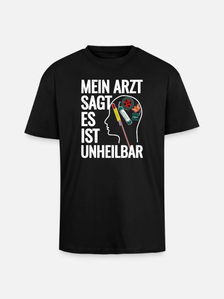 Fireworks in the head - Unisex Oversized Heavyweight T-shirt - black