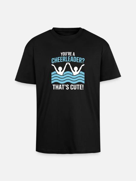 Synchronschwimmen Kunstschwimmen Wassersport - Oversized Heavyweight Unisex T-Shirt - Schwarz