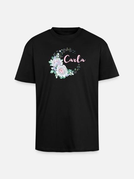 For Carla - Unisex Oversized Heavyweight T-shirt - black