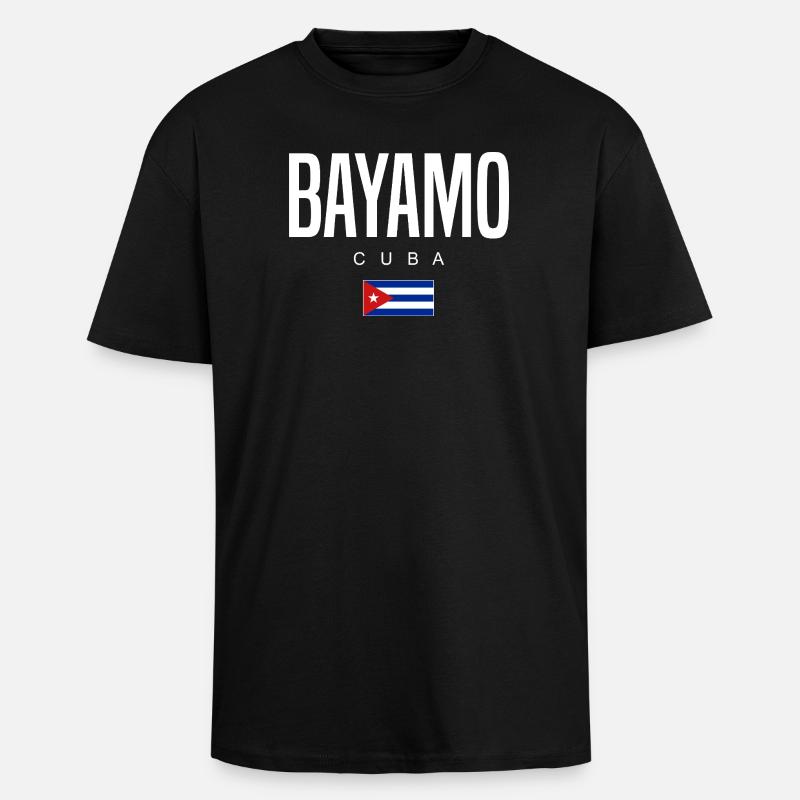 Bayamo Cuba Cubans - Unisex Oversized Heavyweight T-shirt - black