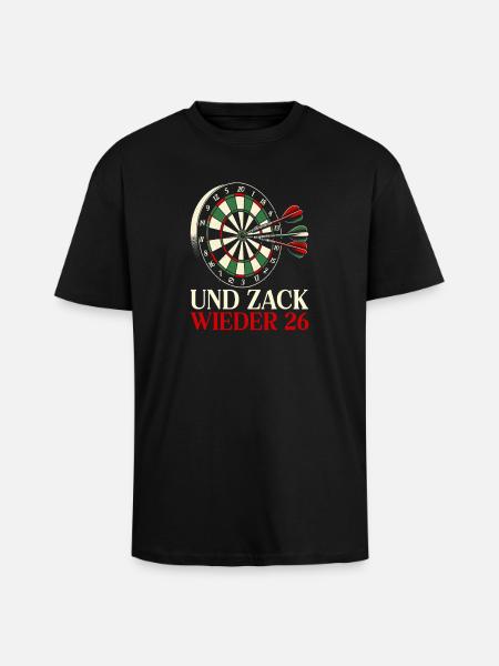 Darts Dart Dartboard Dartboard Dart Player - Unisex Oversized Heavyweight T-shirt - black