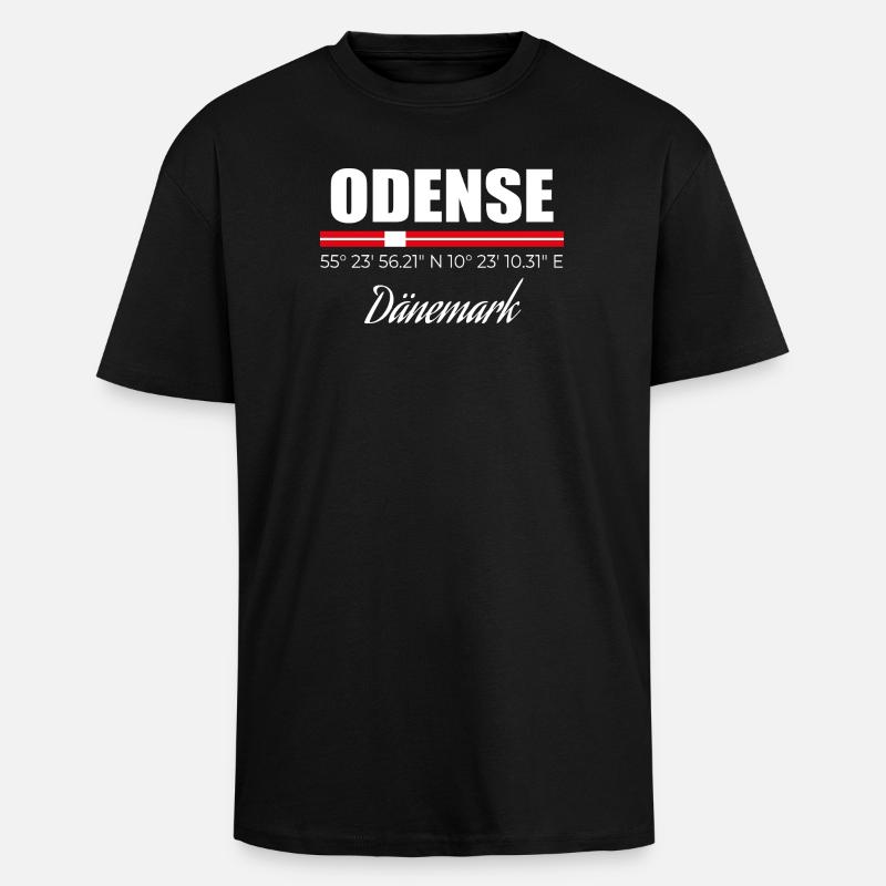 Odense - Unisex Oversized Heavyweight T-shirt - black