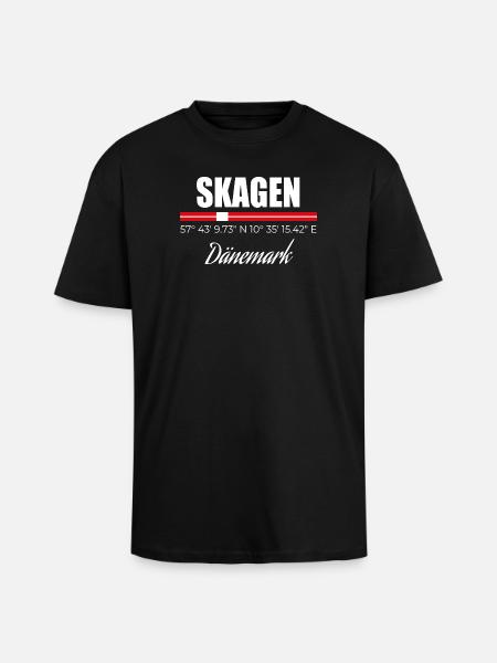Skagen - Unisex Oversized Heavyweight T-shirt - black