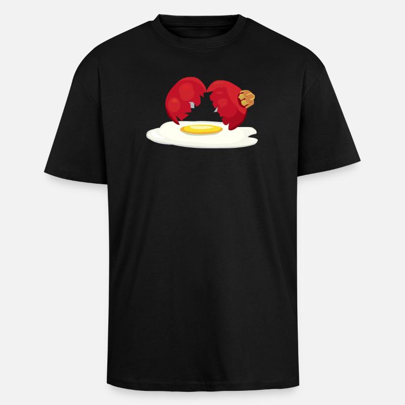 Weihnachtskugel zerbrochenes Ei - Oversized Heavyweight Unisex T-Shirt - Schwarz