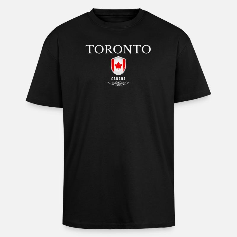Toronto Canada, souvenir Toronto - T-shirt unisexe oversize épais - noir