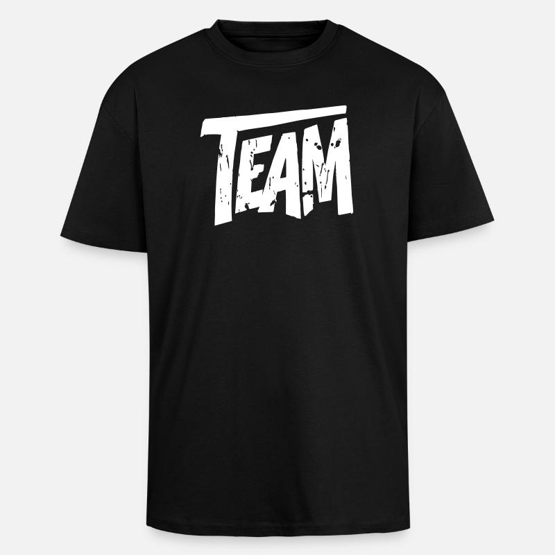 Team Graffiti - Oversized Heavyweight Unisex T-Shirt - Schwarz