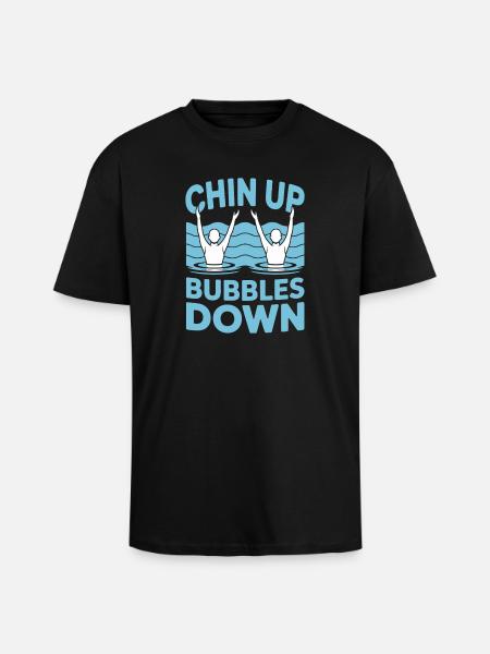 Synchronschwimmen Kunstschwimmen Wassersport - Oversized Heavyweight Unisex T-Shirt - Schwarz