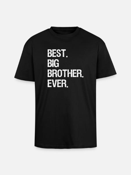Best Big Brother ever - Unisex Oversized Heavyweight T-shirt - black