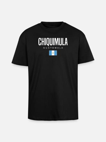 Chiquimula Guatemala Guatemalteken - T-shirt unisexe oversize épais - noir