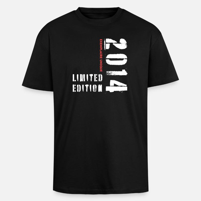 Limited Edition 2014 Single Copy - Unisex Oversized Heavyweight T-shirt - black